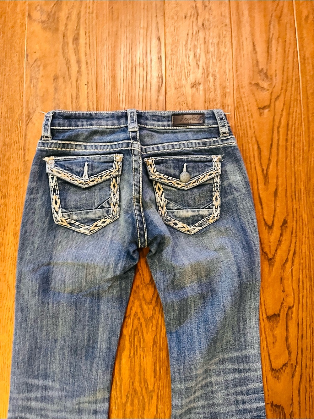 Daytrip Blue Women's Boot Cut Jeans with Embroidered Back Pockets